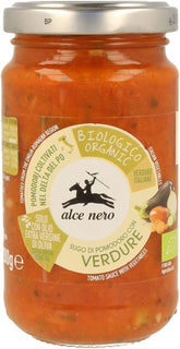 Σάλτσα ντομάτας με λαχανικά (πράσινη) BIO 350 g - ALCE NERO